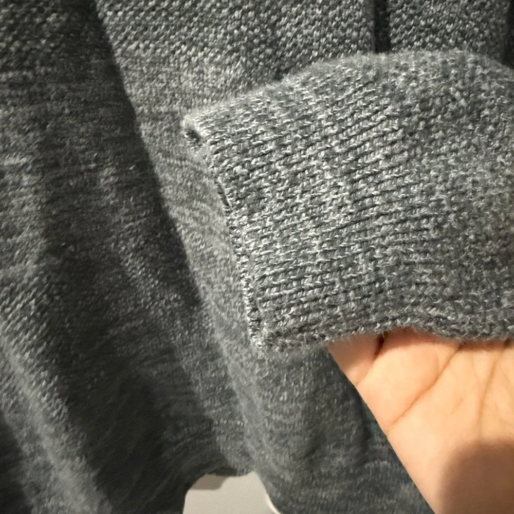 L.L. Bean Crew Neck Jumper Men's XL‎ Grey Mix 100% Cotton Knit 500236 Q